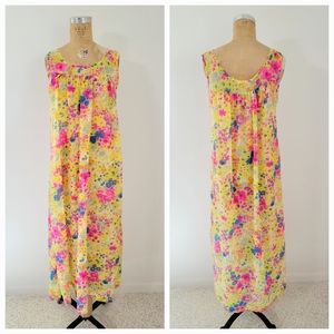 Vintage Chiffon Full Length Nightgown